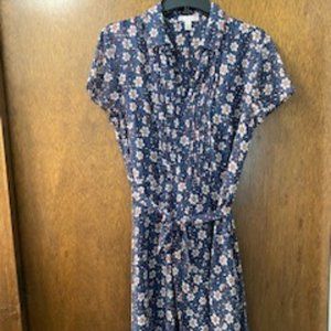 Women's Floral Dress with belt Size 12